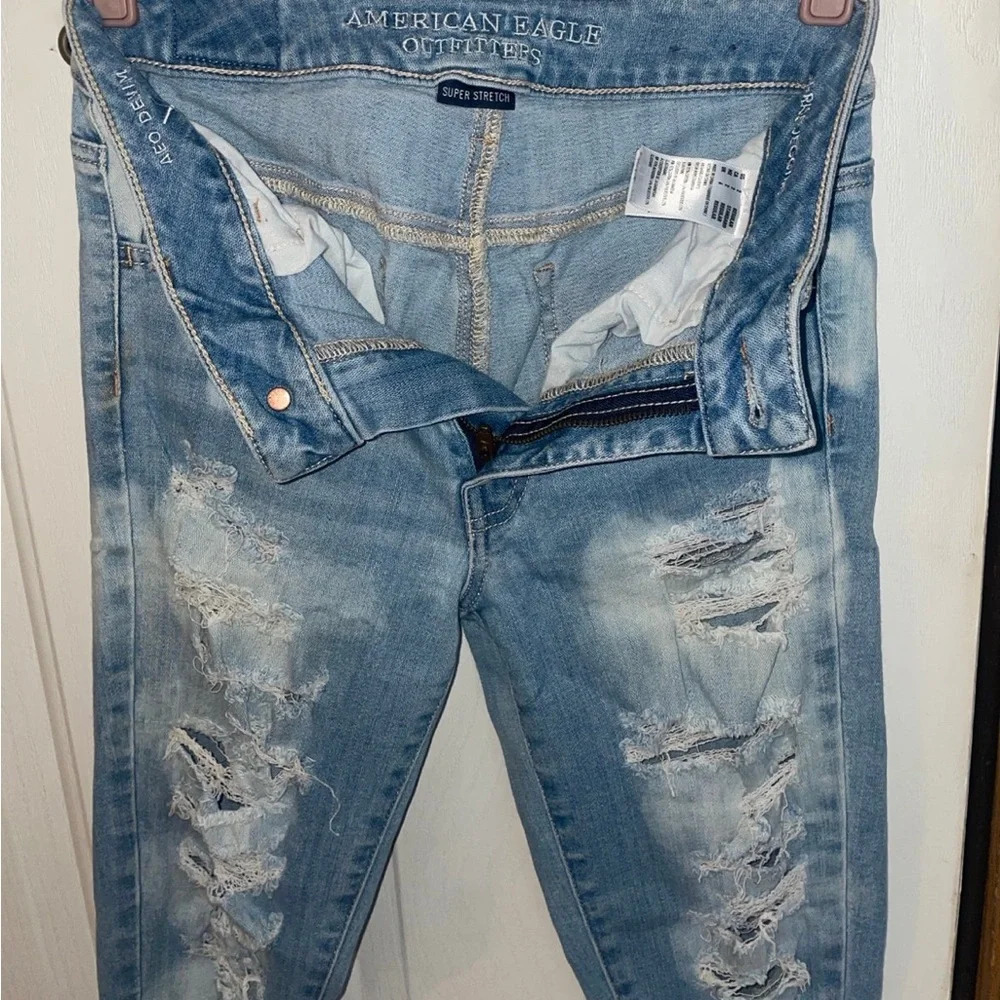 ❤️SALE 2for20❤️ American Eagle Hi Rise Jeans distressed ripped skinny jeggings